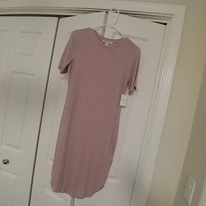 Cute, dusty rose t shirt dress NWT
